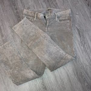 BDG (Urban Outfitters) mid rise cigarette ankle gray corduroy 27x30